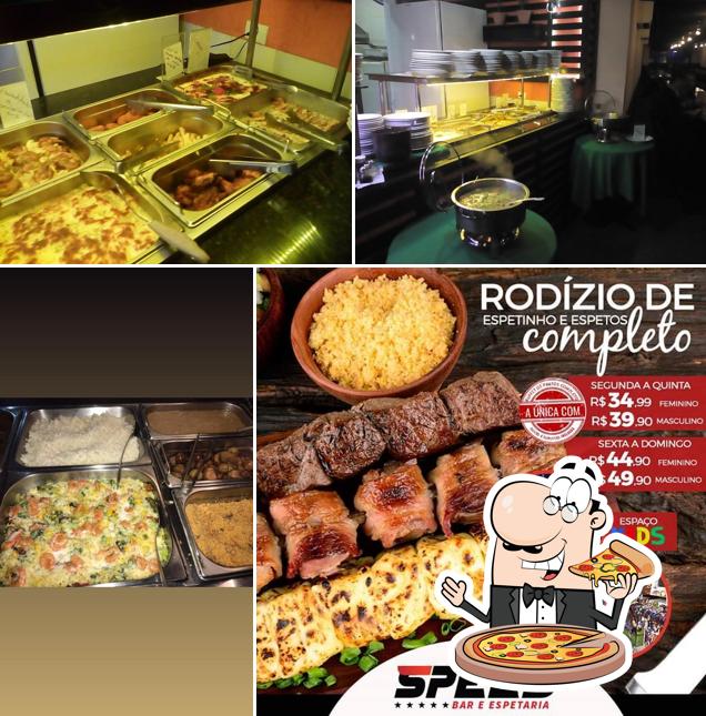 Experimente pizza no Speed Bar e Espetaria