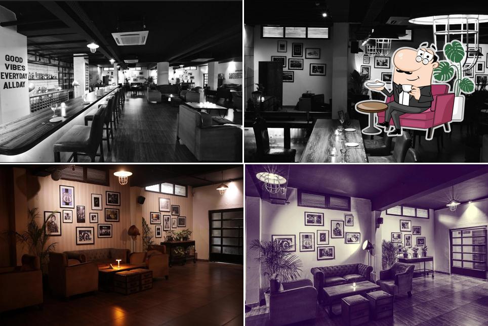 The interior of Hook & Irons Bar