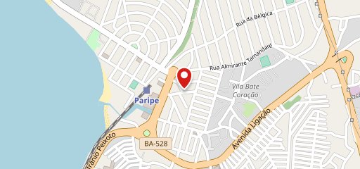 A italiana pizzaria forno a lenha no mapa