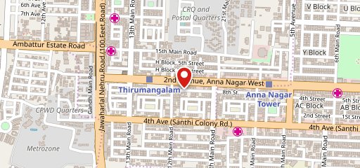 Adyar Ananda Bhavan - A2B on map