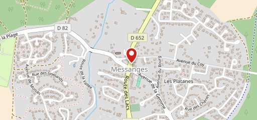 Restaurant, bar, tabac à Messanges sur la carte