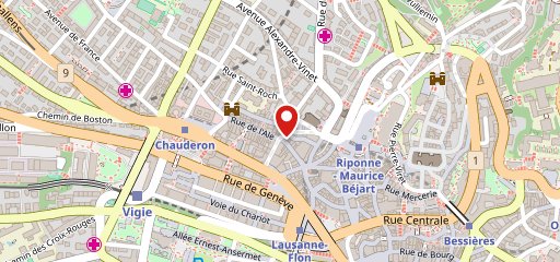 Açaí Concept Lausanne Centre sulla mappa