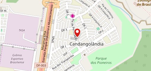 Água na boca no mapa