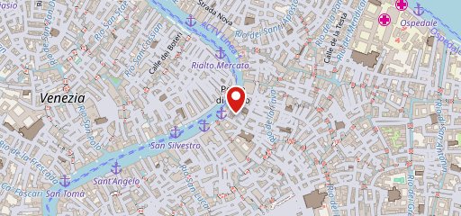 Al Ponte di Rialto sulla mappa