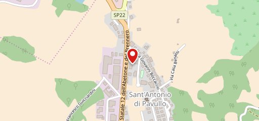 Alibi café bar tavola calda sulla mappa