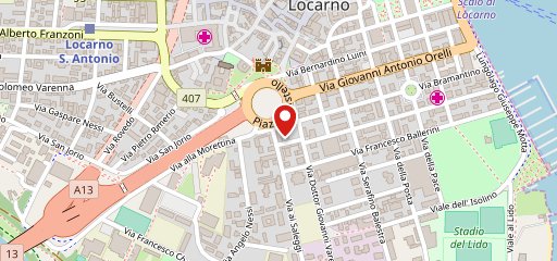 Almas kebab&pizza Locarno sulla mappa