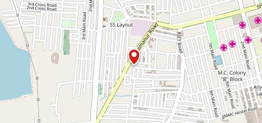 Aramane Family Restaurant MCC B Block Davanagere on map