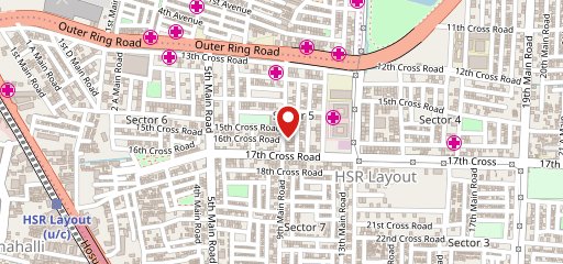 Aromas of Biryani, HSR Layout on map