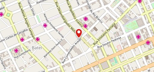 Café e Livraria Arte e Letra no mapa