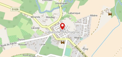 Au Bastignac sur la carte