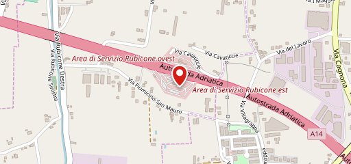 Autogrill Rubicone Ovest sulla mappa