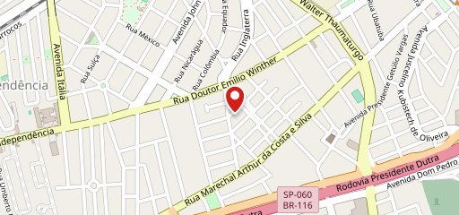 Espetinho dos amigos e restaurante Marmitex e prato feito no mapa