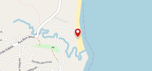 Awê Praia Trancoso no mapa
