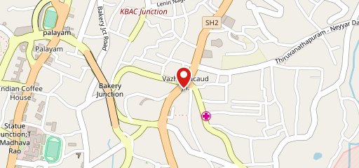 Bread Factory by Azad at Vazhuthacaud on map