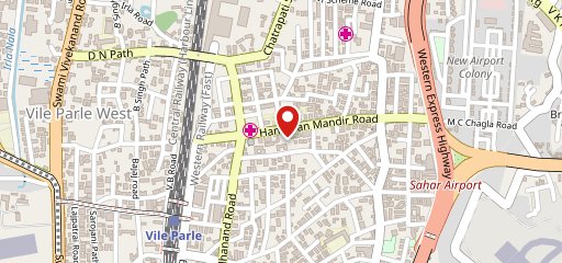 Babu Vadapav, vileparle on map