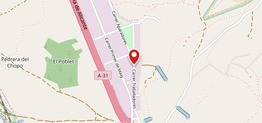 Brasería Les Pedreres en el mapa