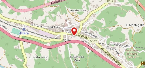 Bar rosa sulla mappa