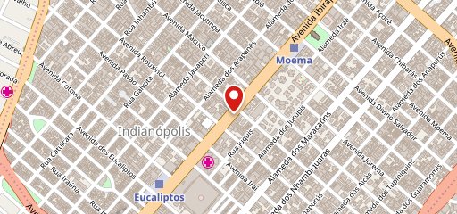 Garfo Santo Moema no mapa