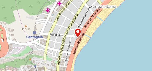 Boteco Rios Copacabana no mapa