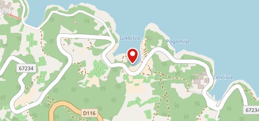 Lounge bar Grebisce sulla mappa