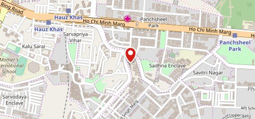 bean and coffee + kitchen on map