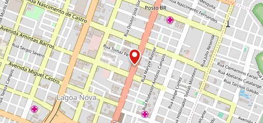 Berti's Pizza - Lagoa Nova no mapa