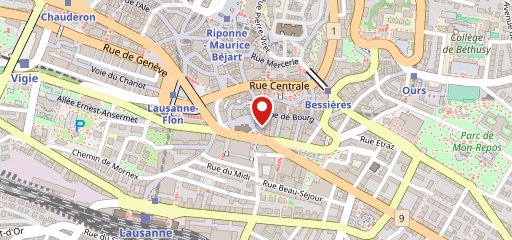 Bongénie Café Lausanne sulla mappa