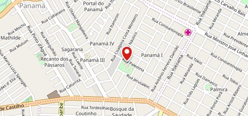 Bifão do Panamá no mapa