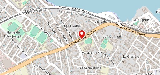 Big M - Sète sur la carte