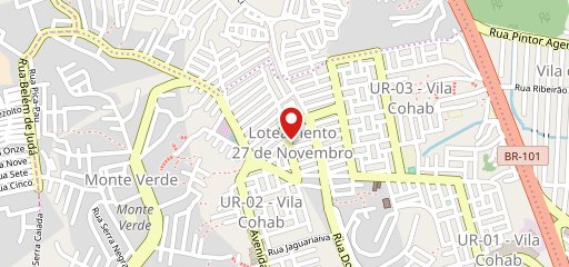 Bigode Burger no mapa