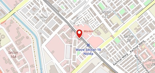 Bikanervala Sector 18 Noida on map