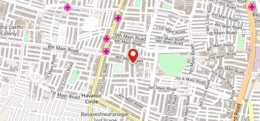 Basaveshwaranagar Benne Dose Corner on map