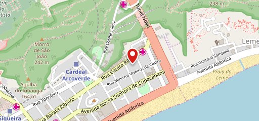 Bonde Boca Copacabana no mapa