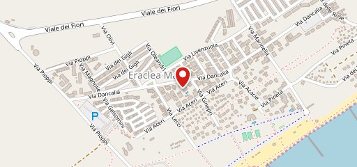 Bragato Pane dolci caffè sulla mappa