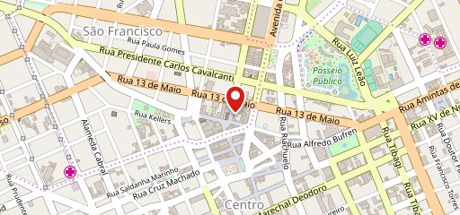 Brasileirinho Bar - Restaurante - Largo da Ordem - Curitiba no mapa