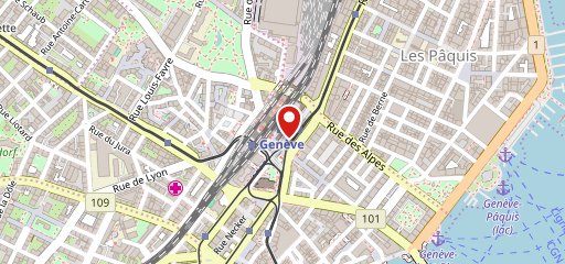 Brezelkönig, Place de Cornavin 3, Genève sulla mappa