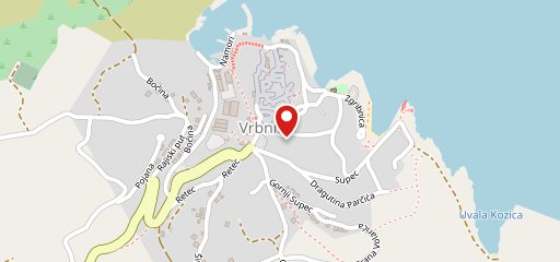 Vrbnik sulla mappa