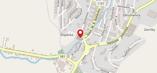 Cafe bar sur la carte