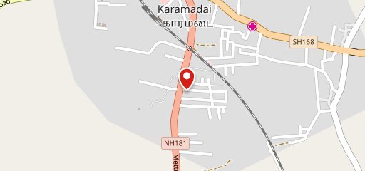 Cafe de meating on map