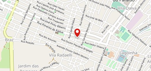 Café e Shake no mapa