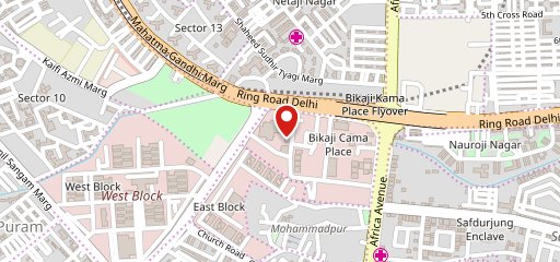 Aangan Reloaded - Hyatt Regency Delhi on map