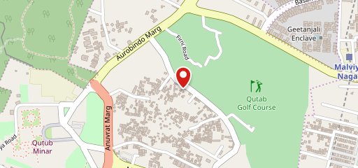 cafe triangle rooftop on map