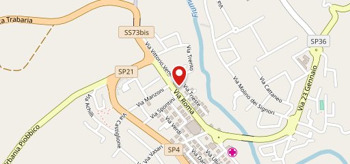 Bramante caffè sulla mappa