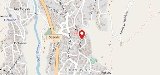 Caffè della posta sulla mappa