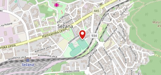 Caffè kosovel sulla mappa