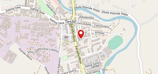 Caffe Tref sur la carte