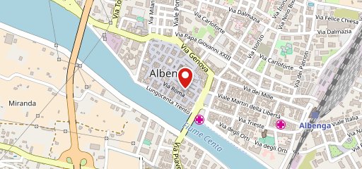 Caffetteria dell'angolo sulla mappa