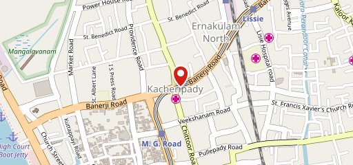 Calicut Bakers And Restaurant Kacheri pady on map
