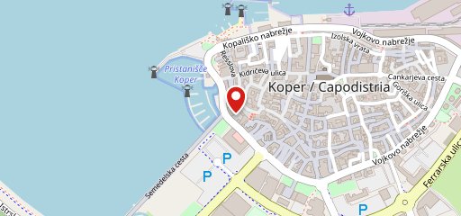 Capra Restaurant and café, Koper sulla mappa