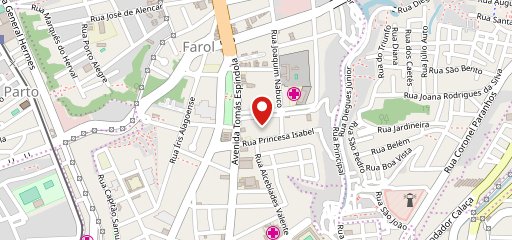 Casa rosé confeitaria e cafeteria no mapa